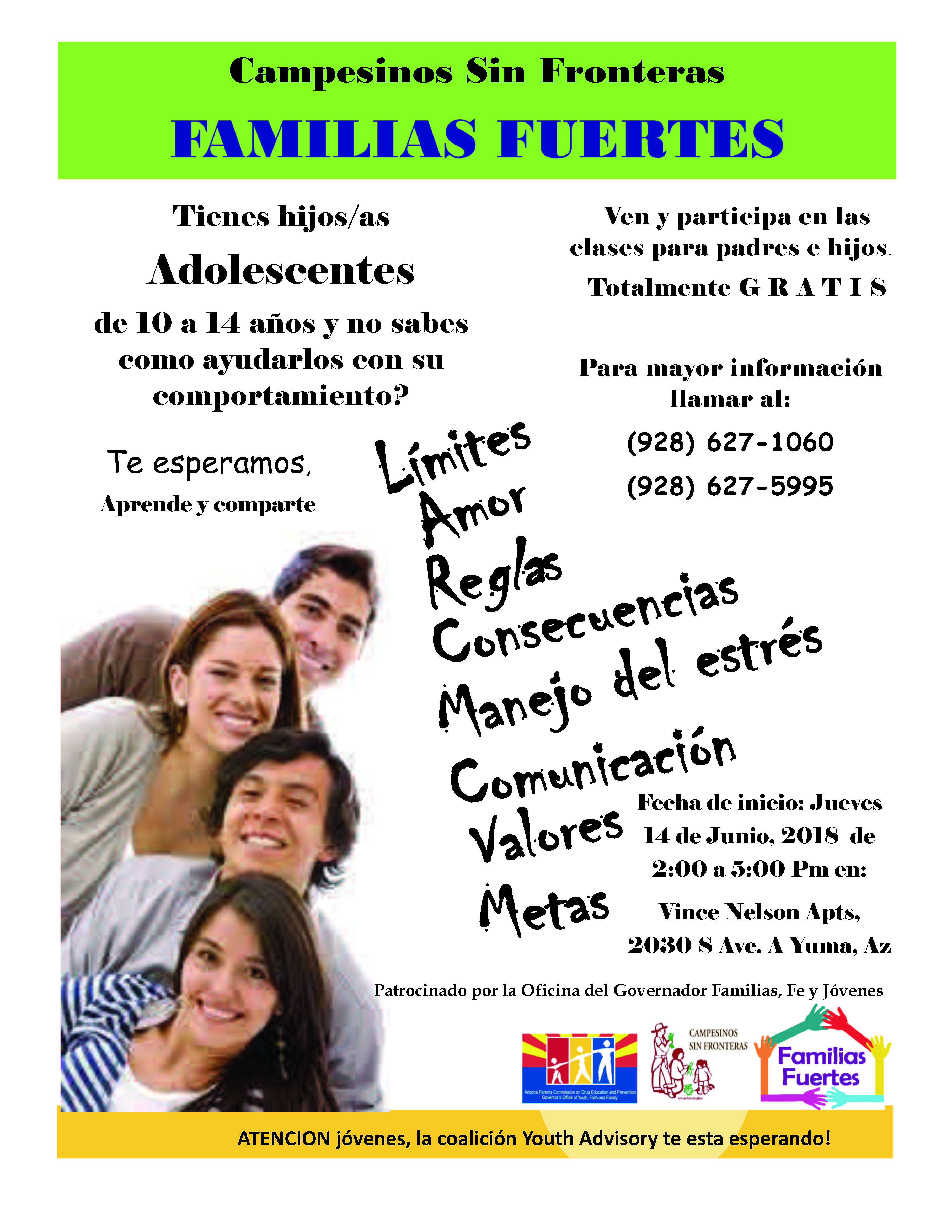 Events Familias Fuertes HACY Housing Authority of the City of Yuma